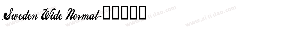 Sweden Wide Normal字体转换